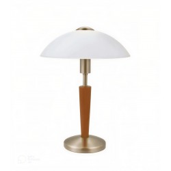 Lampe de table bois marron...